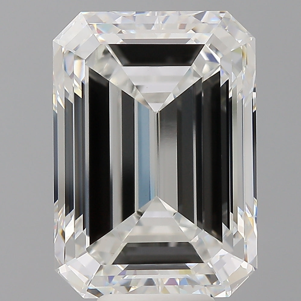 10.10 Carat Emerald Shaped, Ideal Cut, F Color, VVS2 Clarity, IGI Certified Lab Grown Diamond