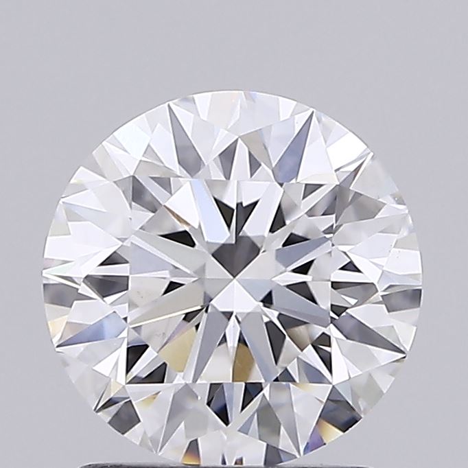 1.55 Carat Round Shaped, Ideal Cut, D Color, VS1 Clarity, IGI Certified Lab Grown Diamond