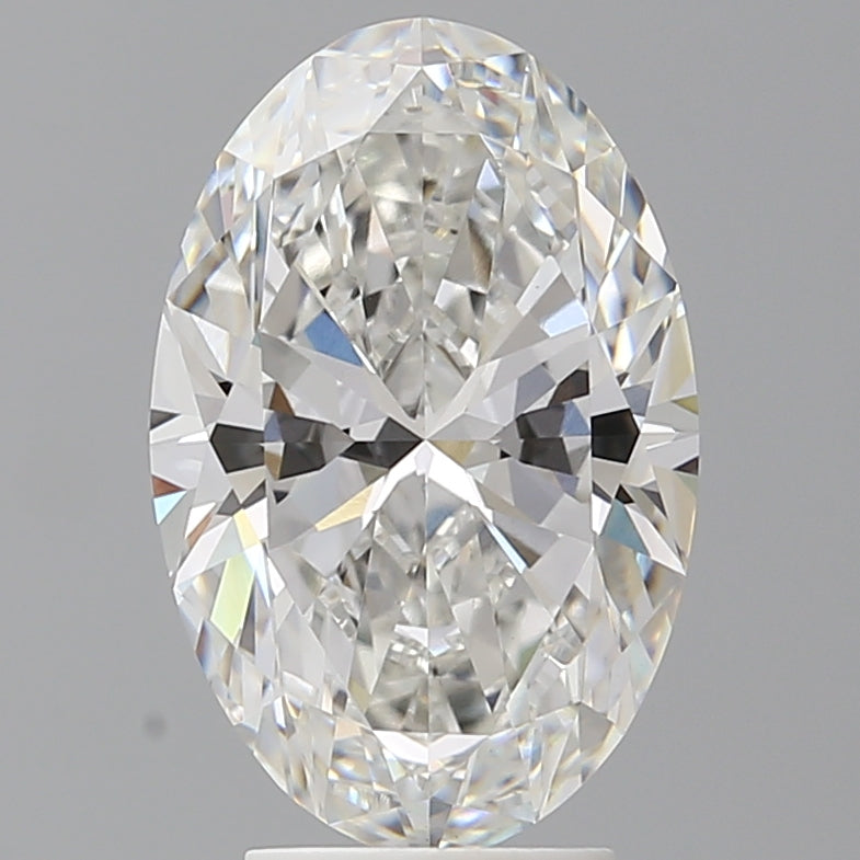 4.10 Carat Oval Shaped, Ideal Cut, F Color, VVS2 Clarity, IGI Certified Lab Grown Diamond
