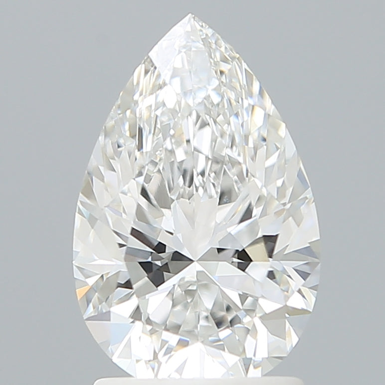 1.88 Carat Pear Shaped, Ideal Cut, E Color, VVS2 Clarity, IGI Certified Lab Grown Diamond