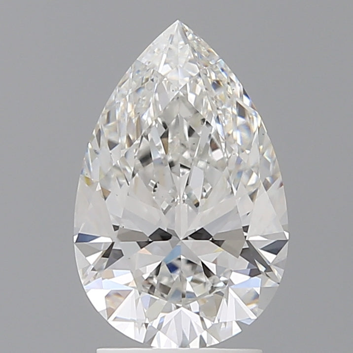 2.59 Carat Pear Shaped, Ideal Cut, E Color, VS1 Clarity, IGI Certified Lab Grown Diamond