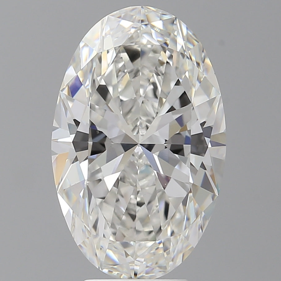 6.10 Carat Oval Shaped, Ideal Cut, F Color, VVS2 Clarity, IGI Certified Lab Grown Diamond