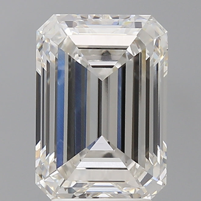 4.03 Carat Emerald Shaped, Ideal Cut, F Color, VVS2 Clarity, IGI Certified Lab Grown Diamond