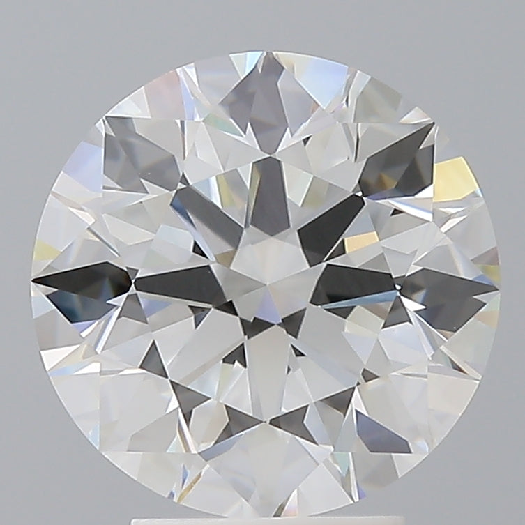 4.07 Carat Round Shaped, Ideal Cut, F Color, VVS2 Clarity, IGI Certified Lab Grown Diamond