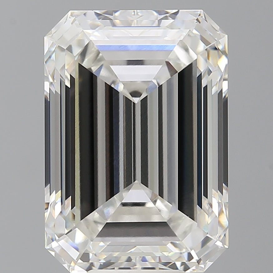 10.60 Carat Emerald Shaped, Ideal Cut, F Color, VVS2 Clarity, IGI Certified Lab Grown Diamond