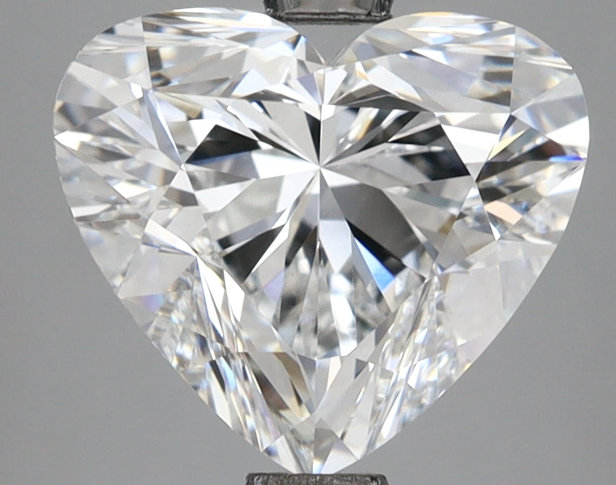 2.69 Carat Heart Shaped, Ideal Cut, E Color, VVS2 Clarity, IGI Certified Lab Grown Diamond