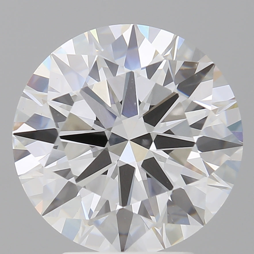 4.08 Carat Round Shaped, Ideal Cut, E Color, VVS2 Clarity, IGI Certified Lab Grown Diamond