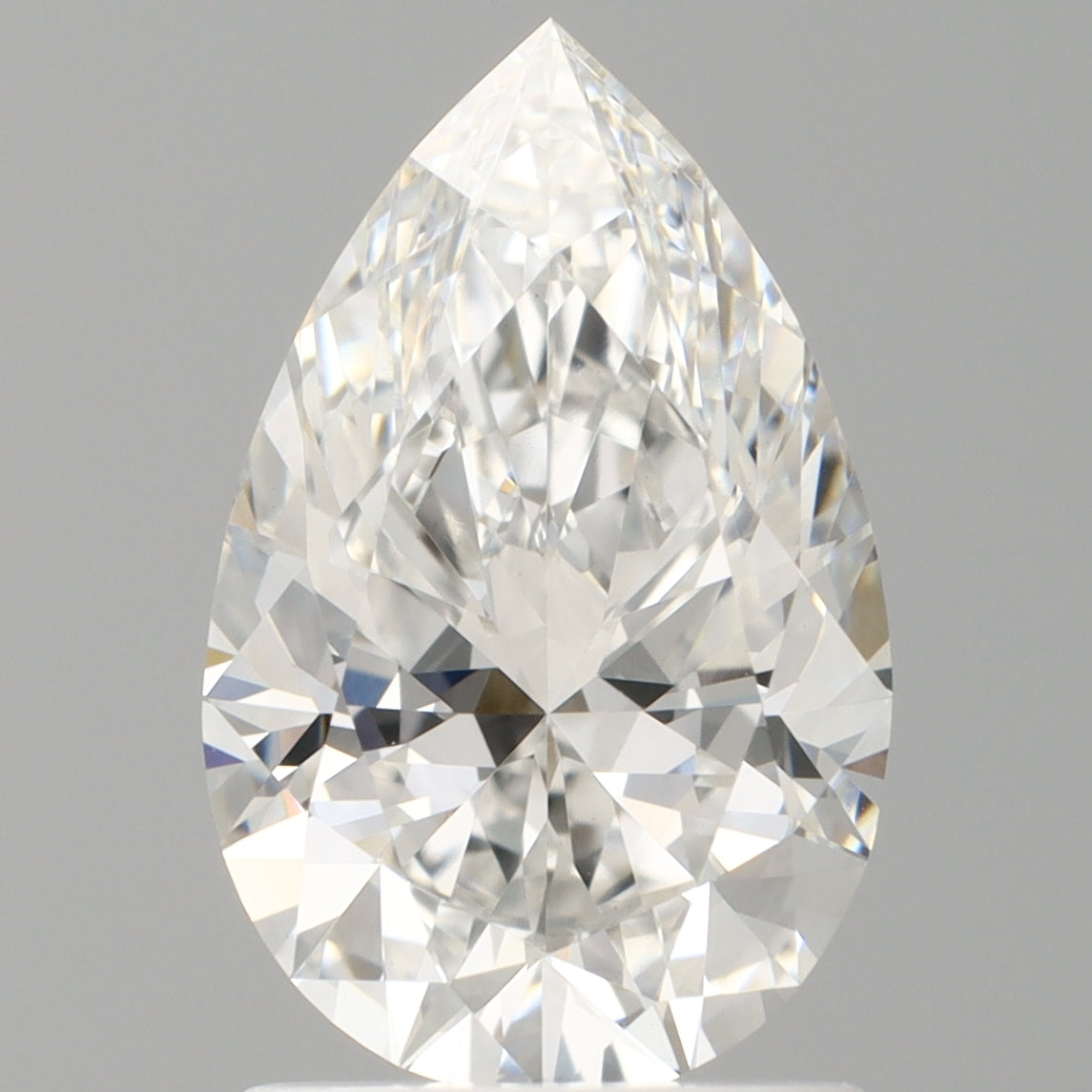 1.57 Carat Pear Shaped, Ideal Cut, E Color, VVS2 Clarity, IGI Certified Lab Grown Diamond