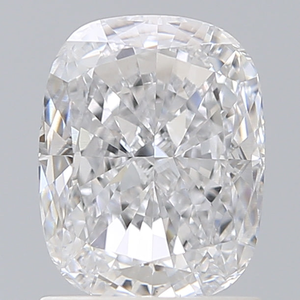 1.50 Carat Cushion Shaped, Very Good Cut, D Color, VS2 Clarity, IGI Certified Lab Grown Diamond