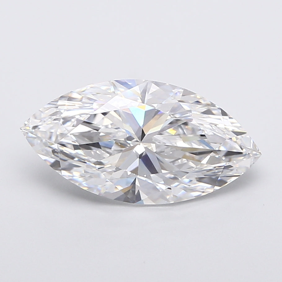 5.00 Carat Marquise Shaped, Very Good Cut, E Color, VVS2 Clarity, IGI Certified Lab Grown Diamond
