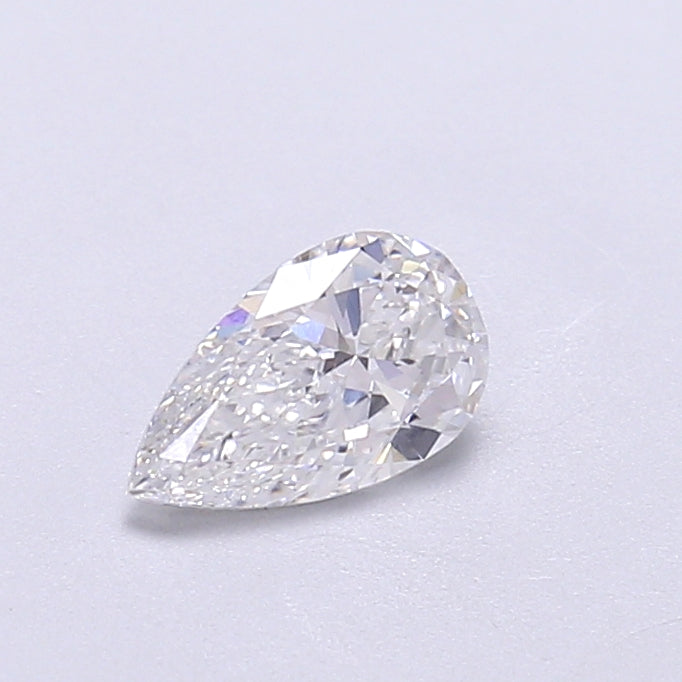 0.48 Carat Pear Shaped, Very Good Cut, D Color, VVS2 Clarity, IGI Certified Lab Grown Diamond