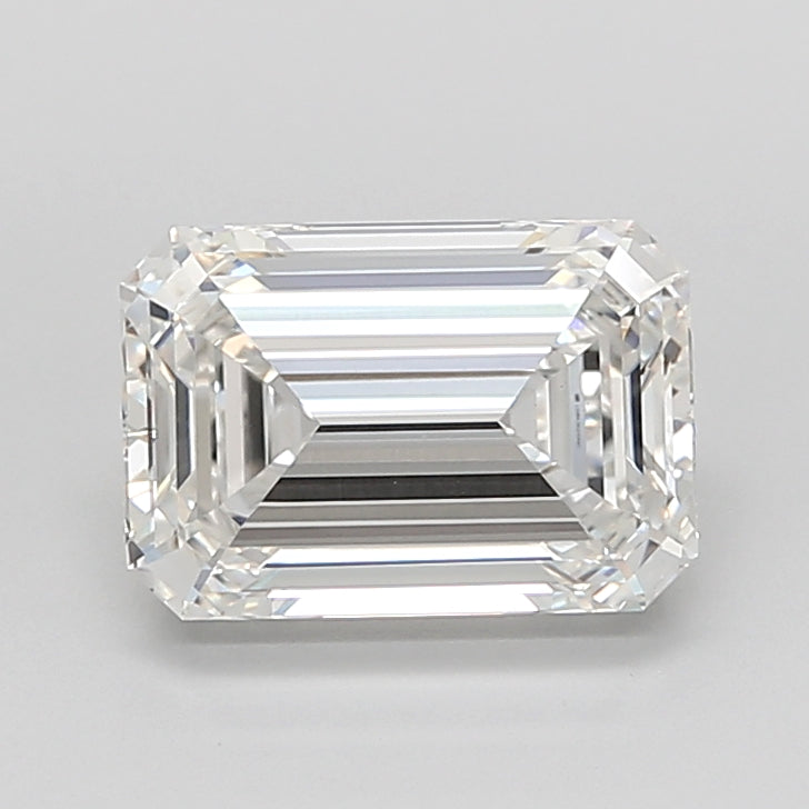4.09 Carat Emerald Shaped, Very Good Cut, G Color, VS1 Clarity, IGI Certified Lab Grown Diamond