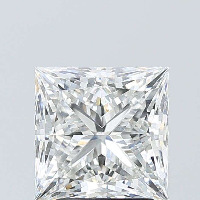 3.03 Carat Princess Shaped, Ideal Cut, E Color, VVS2 Clarity, IGI Certified Lab Grown Diamond