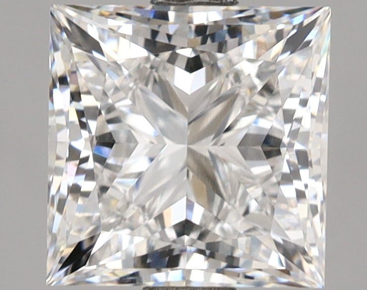 3.06 Carat Princess Shaped, Ideal Cut, E Color, VVS1 Clarity, IGI Certified Lab Grown Diamond