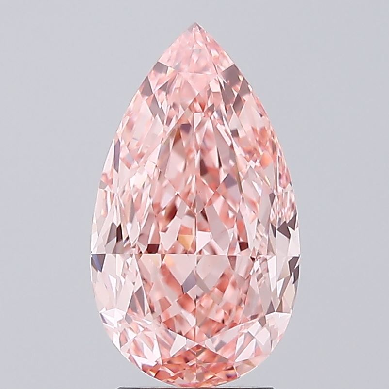 4.06 Carat Pear Shaped, Excellent Cut, VVS2 Clarity, IGI Certified Lab Grown Diamond