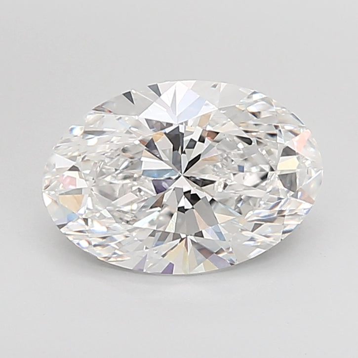 4.01 Carat Oval Shaped, Excellent Cut, D Color, VVS2 Clarity, IGI Certified Lab Grown Diamond