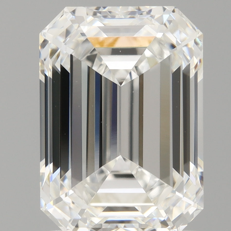 2.10 Carat Emerald Shaped, Ideal Cut, D Color, VVS2 Clarity, IGI Certified Lab Grown Diamond