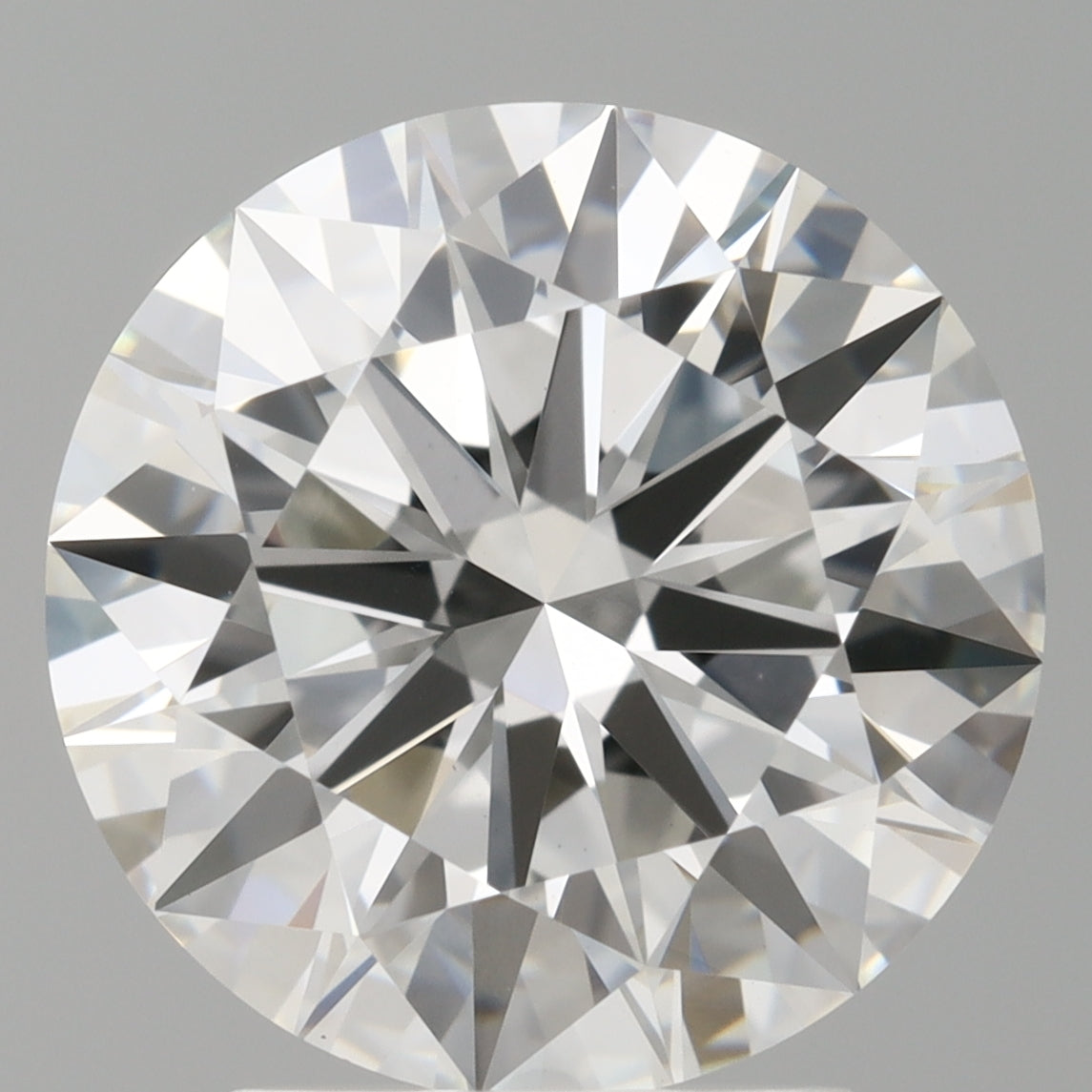 3.03 Carat Round Shaped, Ideal Cut, F Color, VVS2 Clarity, IGI Certified Lab Grown Diamond