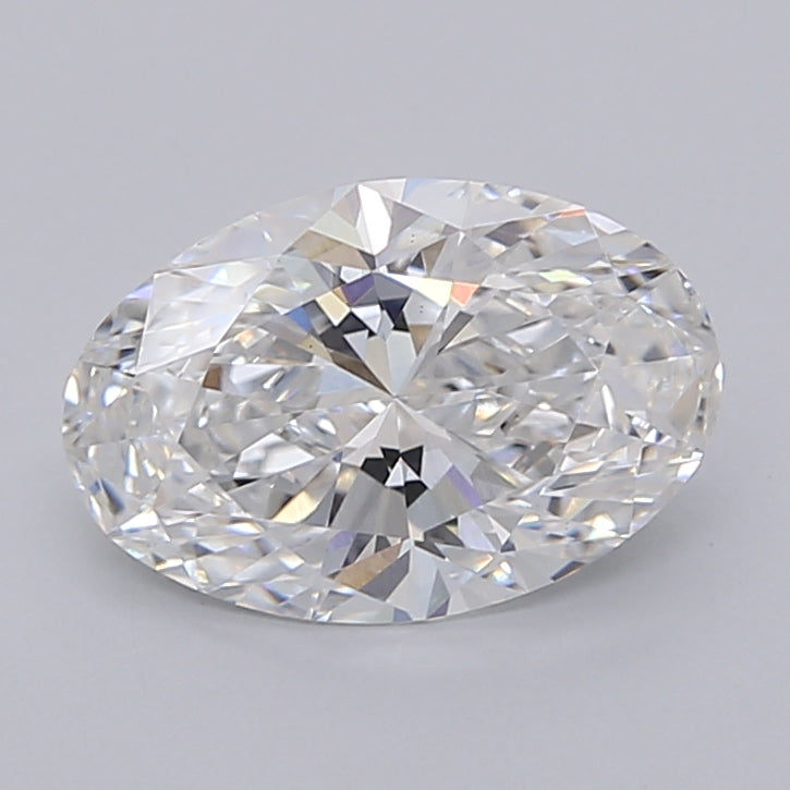 2.03 Carat Oval Shaped, Ideal Cut, E Color, VS1 Clarity, IGI Certified Lab Grown Diamond