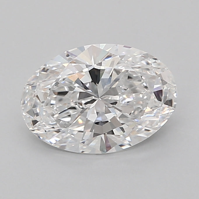 2.57 Carat Oval Shaped, Ideal Cut, D Color, VVS2 Clarity, IGI Certified Lab Grown Diamond