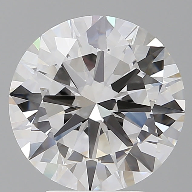 4.01 Carat Round Shaped, Excellent Cut, E Color, VVS2 Clarity, IGI Certified Lab Grown Diamond