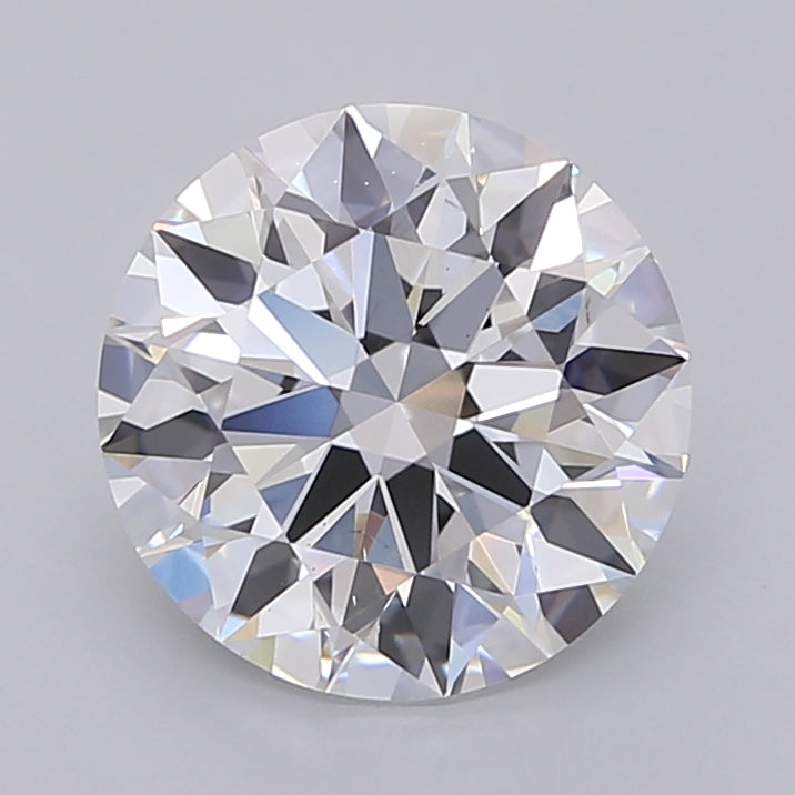 3.03 Carat Round Shaped, Ideal Cut, D Color, VS2 Clarity, IGI Certified Lab Grown Diamond