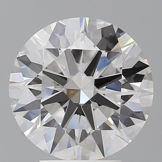 4.09 Carat Round Shaped, Ideal Cut, F Color, VVS2 Clarity, IGI Certified Lab Grown Diamond