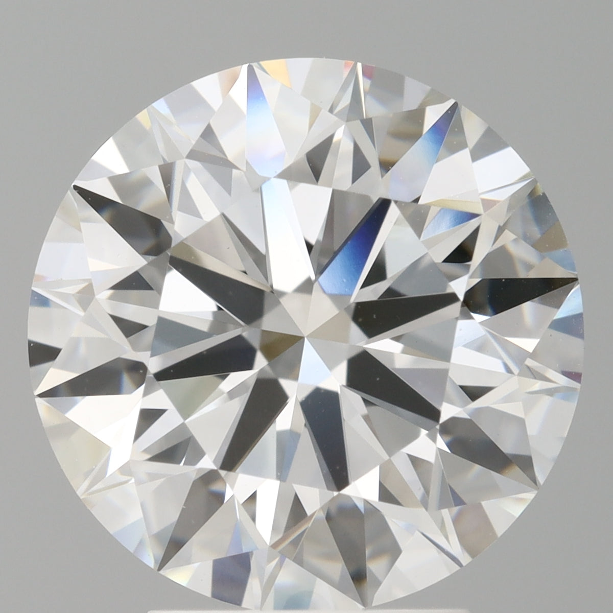 4.09 Carat Round Shaped, Ideal Cut, E Color, VVS2 Clarity, IGI Certified Lab Grown Diamond