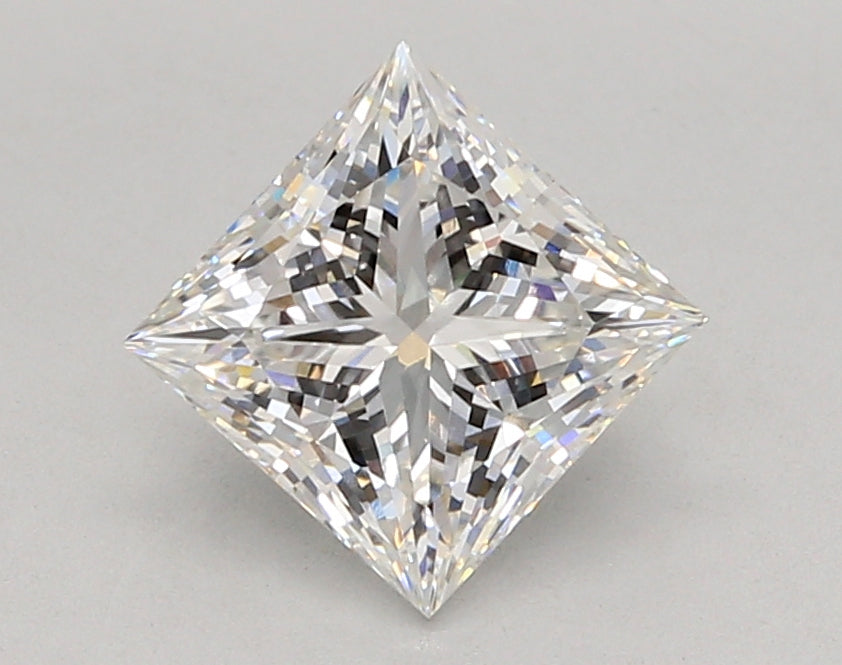 2.04 Carat Princess Shaped, Ideal Cut, E Color, VVS2 Clarity, IGI Certified Lab Grown Diamond