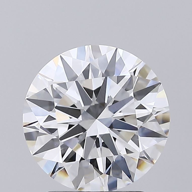 2.10 Carat Round Shaped, Ideal Cut, E Color, VVS2 Clarity, IGI Certified Lab Grown Diamond
