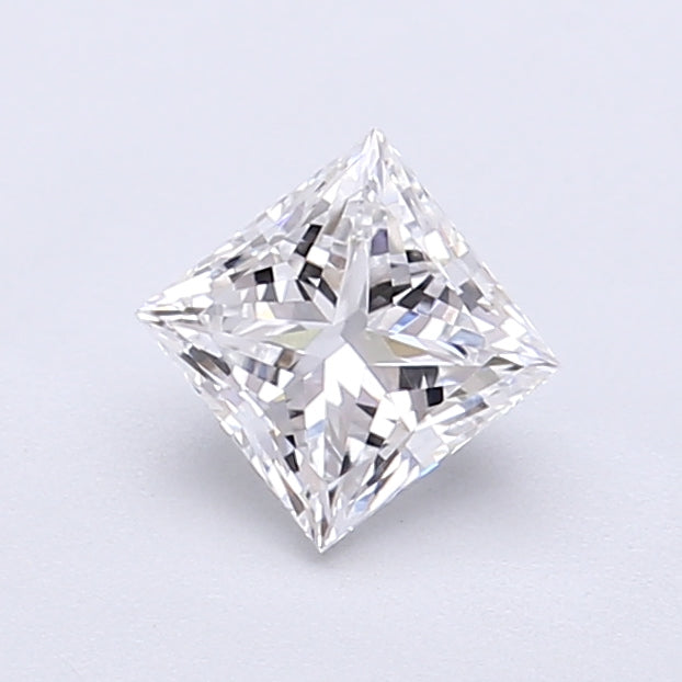 0.71 Carat Princess Shaped, Very Good Cut, D Color, VVS2 Clarity, IGI Certified Lab Grown Diamond