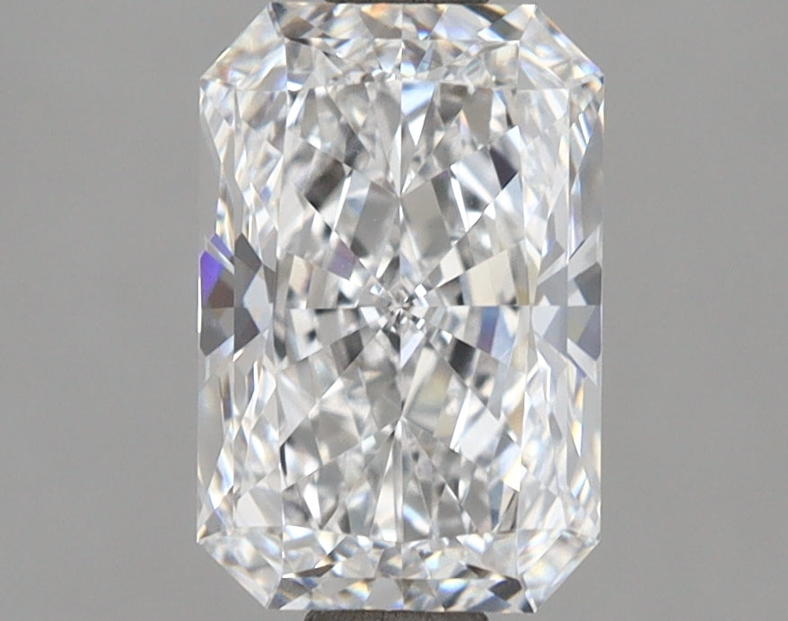 2.05 Carat Radiant Shaped, Ideal Cut, D Color, VVS1 Clarity, IGI Certified Lab Grown Diamond