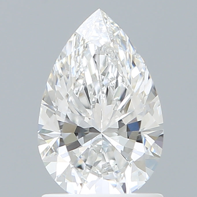 1.29 Carat Pear Shaped, Ideal Cut, D Color, VVS1 Clarity, IGI Certified Lab Grown Diamond