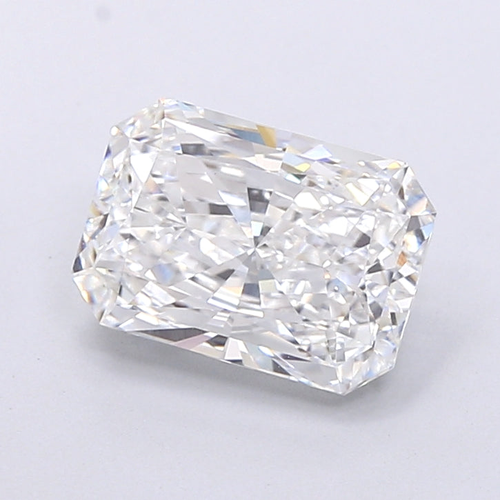 3.63 Carat Radiant Shaped, Very Good Cut, E Color, VVS2 Clarity, IGI Certified Lab Grown Diamond