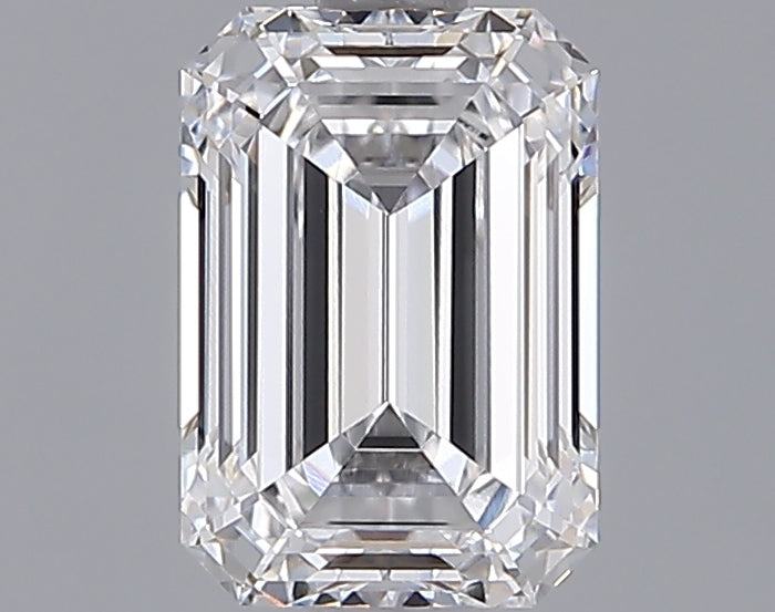 1.53 Carat Emerald Shaped, Ideal Cut, D Color, VVS2 Clarity, IGI Certified Lab Grown Diamond