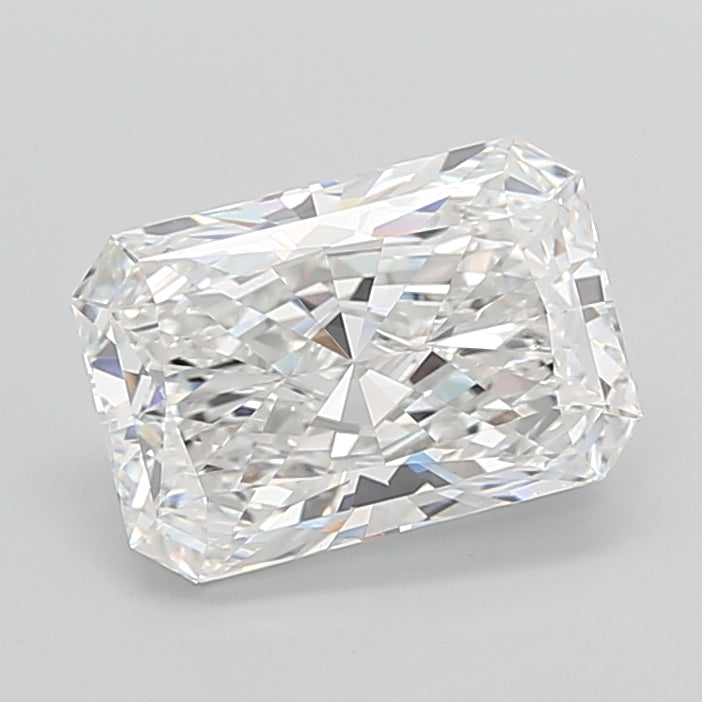 5.09 Carat Radiant Shaped, Ideal Cut, E Color, VVS2 Clarity, IGI Certified Lab Grown Diamond