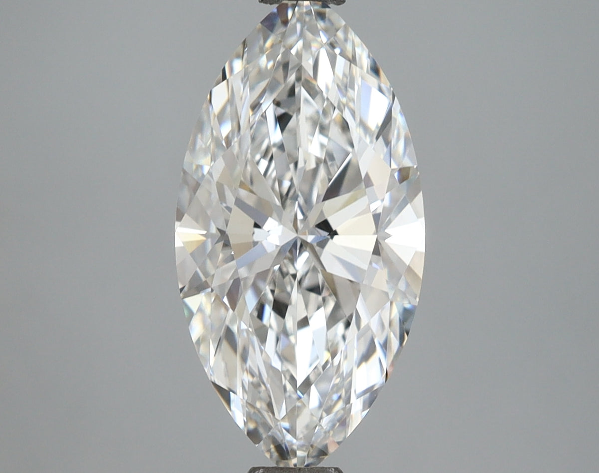 3.01 Carat Marquise Shaped, Ideal Cut, E Color, VVS2 Clarity, IGI Certified Lab Grown Diamond