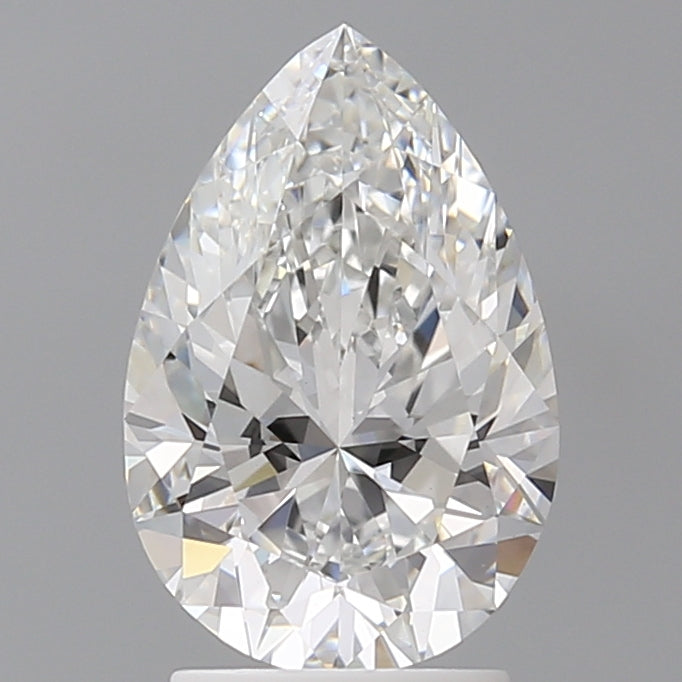 2.53 Carat Pear Shaped, Ideal Cut, E Color, VVS2 Clarity, IGI Certified Lab Grown Diamond