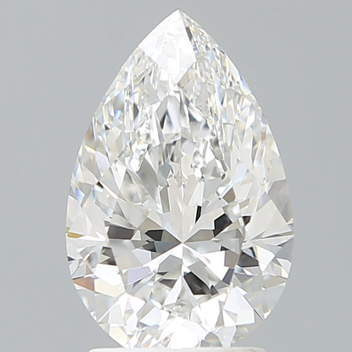 2.59 Carat Pear Shaped, Excellent Cut, E Color, IF Clarity, IGI Certified Lab Grown Diamond