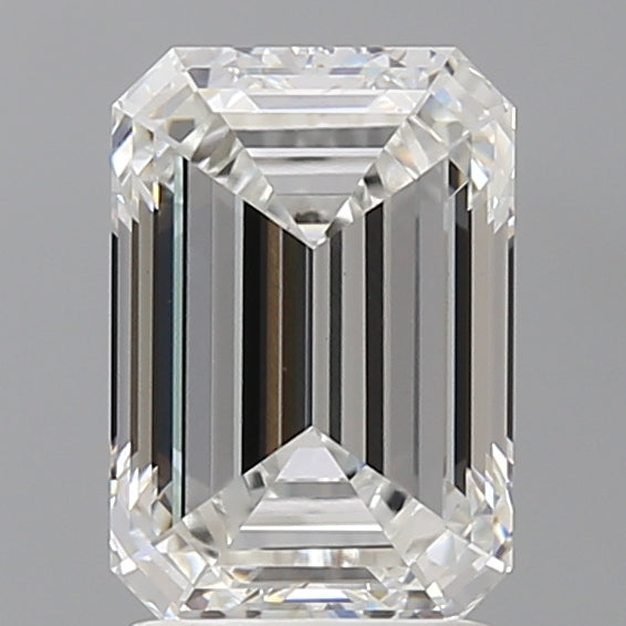 2.58 Carat Emerald Shaped, Ideal Cut, E Color, VVS2 Clarity, IGI Certified Lab Grown Diamond