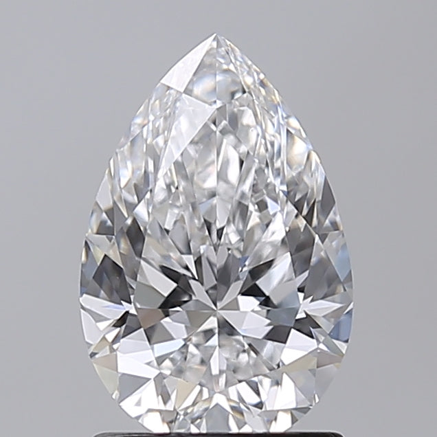 1.50 Carat Pear Shaped, Ideal Cut, D Color, VS1 Clarity, GIA Certified Lab Grown Diamond