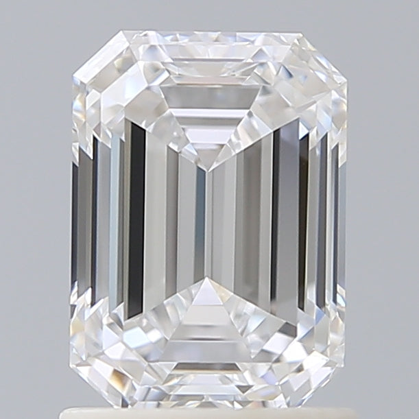 1.60 Carat Emerald Shaped, Ideal Cut, D Color, VVS2 Clarity, IGI Certified Lab Grown Diamond