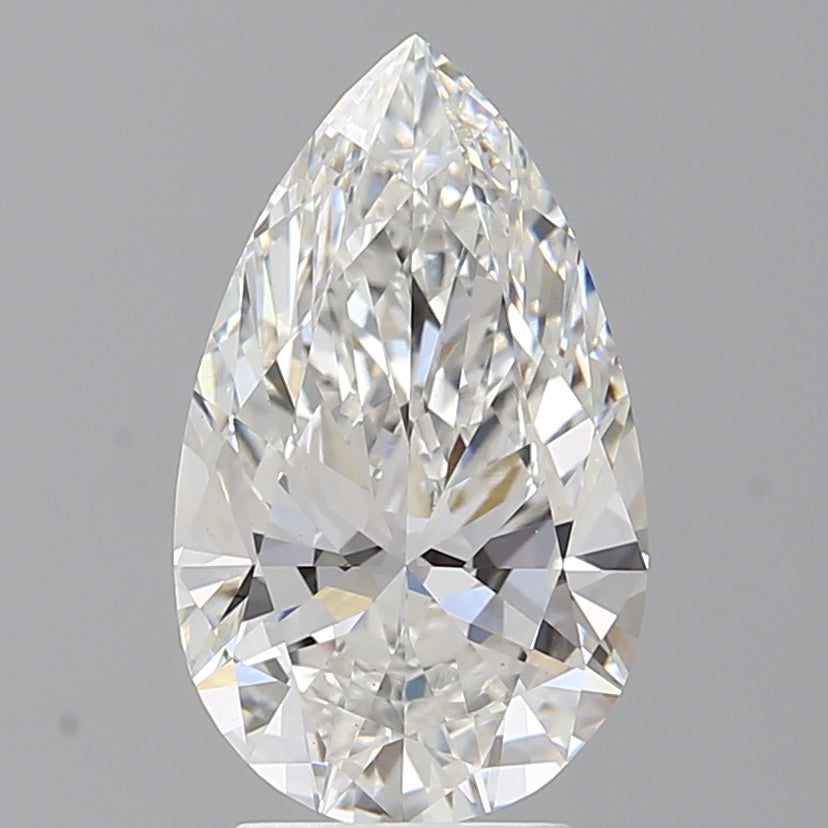 3.52 Carat Pear Shaped, Ideal Cut, E Color, VS1 Clarity, IGI Certified Lab Grown Diamond