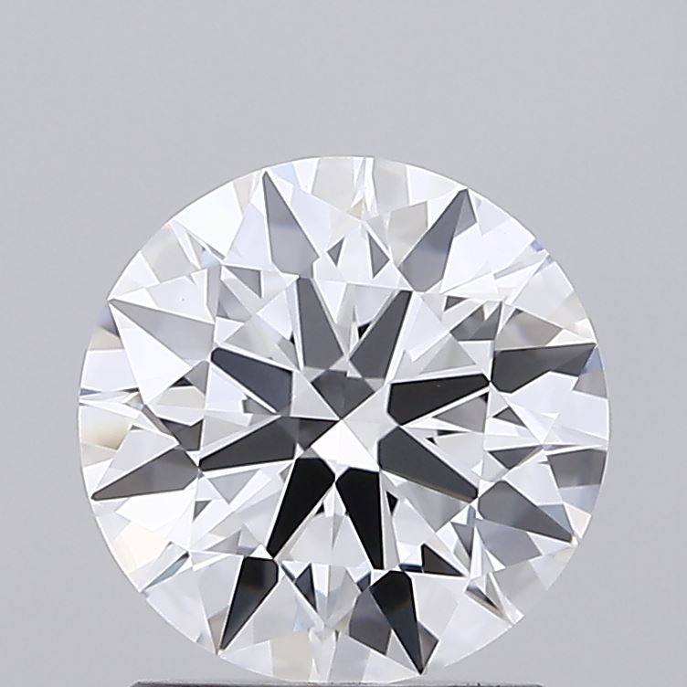 1.54 Carat Round Shaped, Ideal Cut, D Color, VVS2 Clarity, IGI Certified Lab Grown Diamond