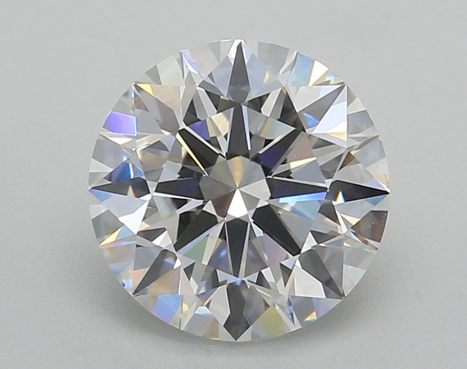 3.02 Carat Round Shaped, Ideal Cut, D Color, VVS2 Clarity, IGI Certified Lab Grown Diamond