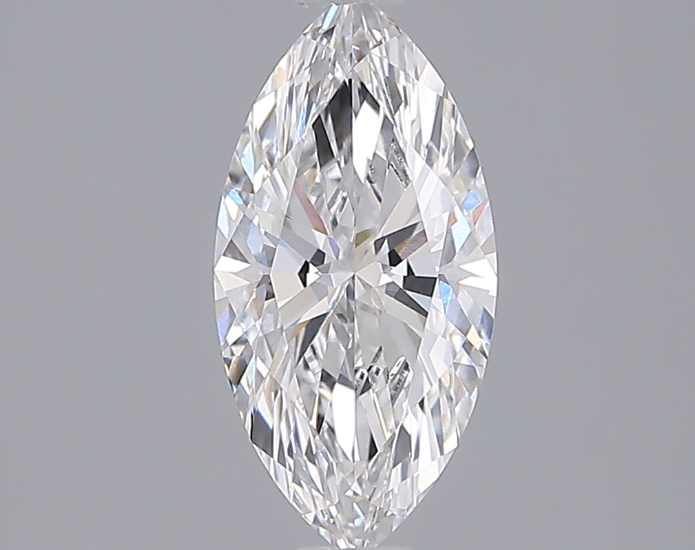 1.54 Carat Marquise Shaped, Ideal Cut, D Color, VVS2 Clarity, IGI Certified Lab Grown Diamond