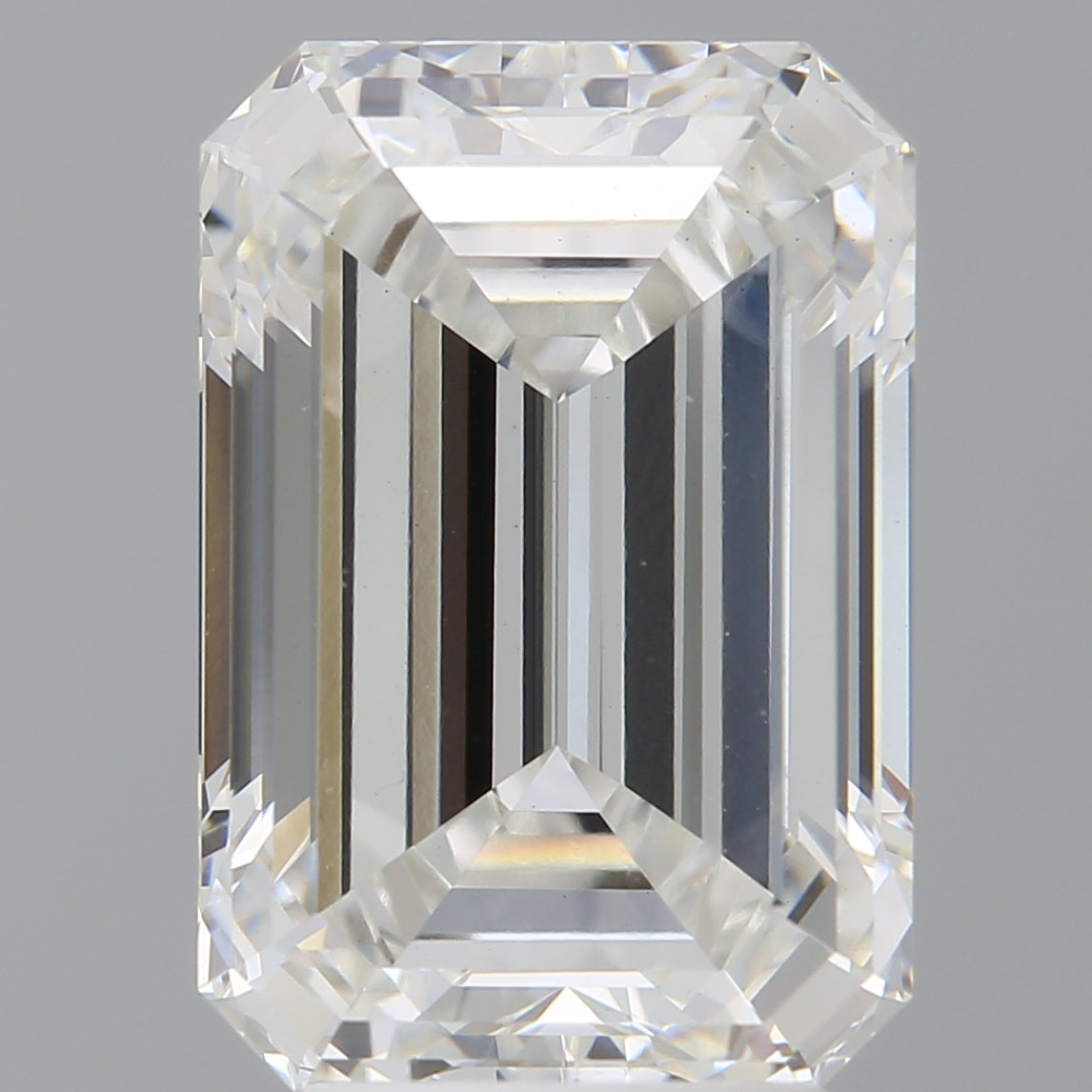 5.08 Carat Emerald Shaped, Ideal Cut, F Color, VVS2 Clarity, IGI Certified Lab Grown Diamond