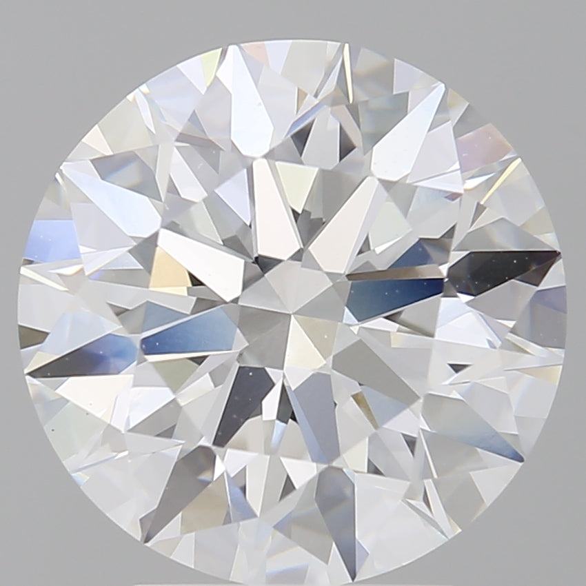 4.10 Carat Round Shaped, Ideal Cut, E Color, VVS2 Clarity, IGI Certified Lab Grown Diamond