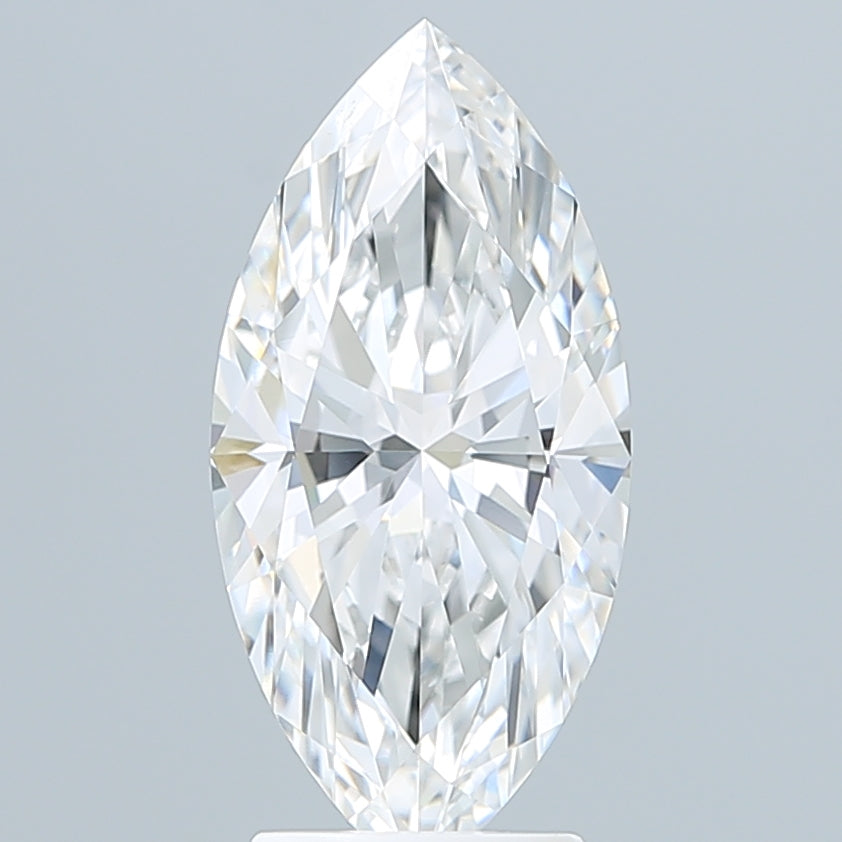 3.10 Carat Marquise Shaped, Ideal Cut, E Color, VVS2 Clarity, IGI Certified Lab Grown Diamond