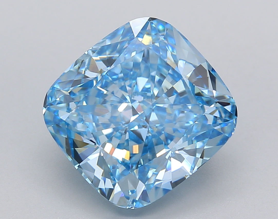 5.21 Carat Cushion Shaped, Ideal Cut, VS1 Clarity, IGI Certified Lab Grown Diamond